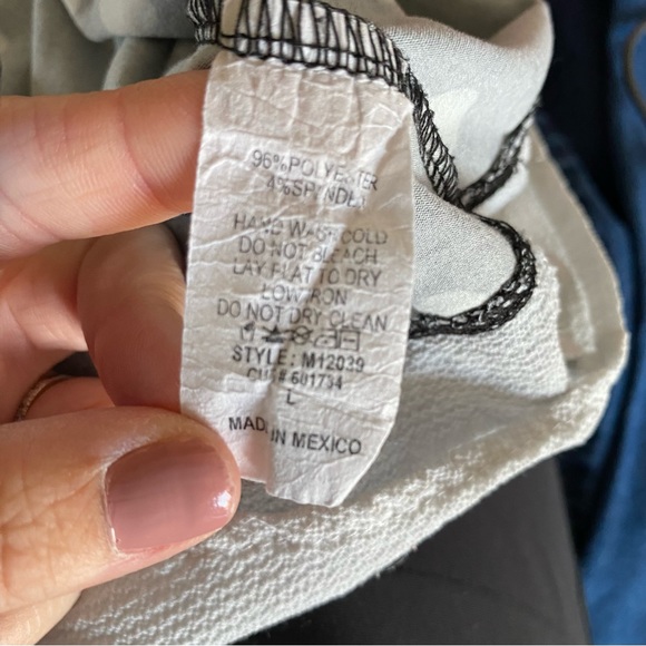 Faith and Joy polka dot layered tank top blouse size L - Picture 8 of 8